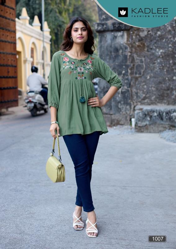 Kadlee crystal vol 2 short top kurtis wholesaler in surat
